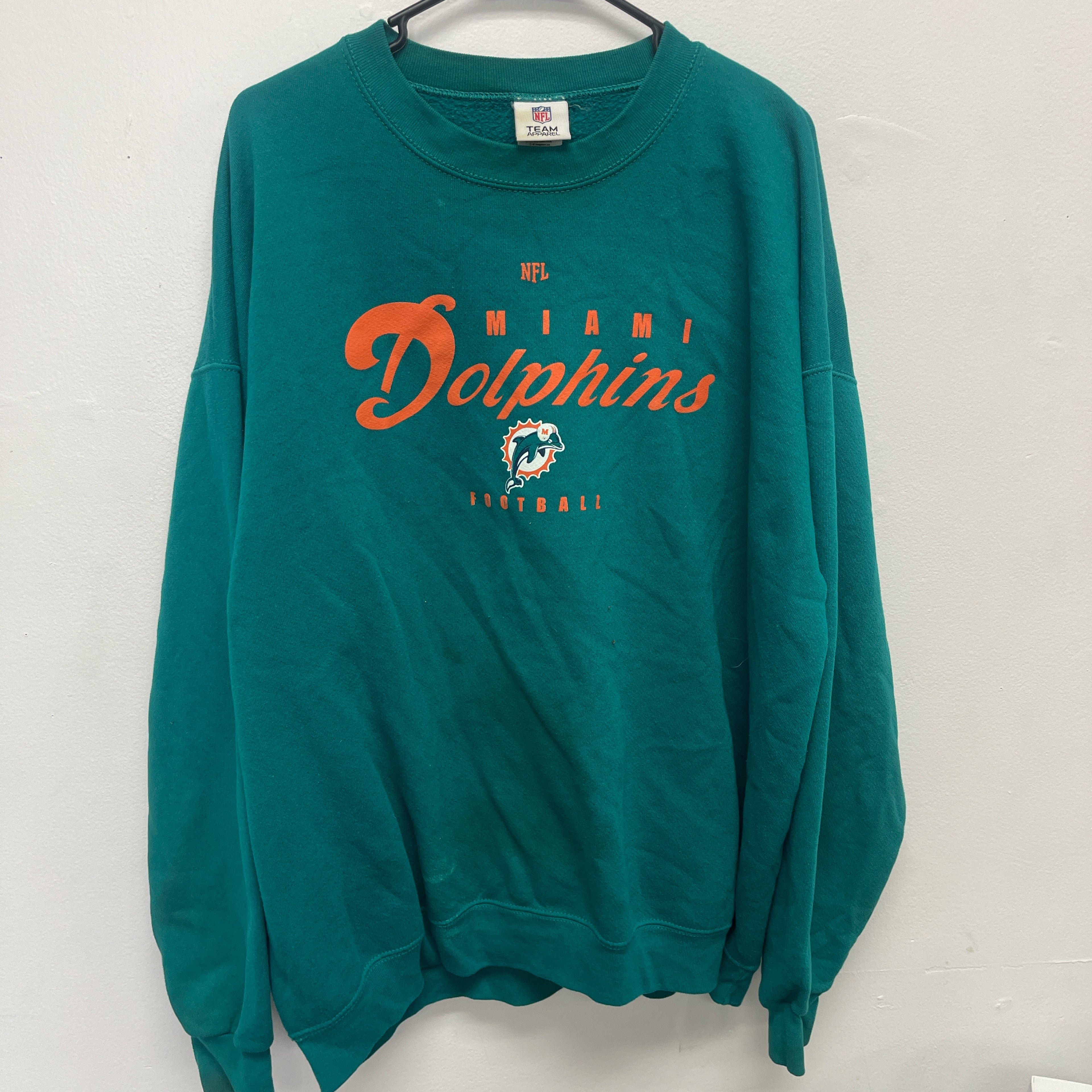 Miami Dolphins crewneck sweatshirt in green #NFL size 2XL